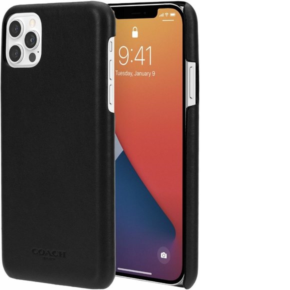 Coach Leather Slim Case for iPhone 12 PRO MAX - Picture 1 of 4